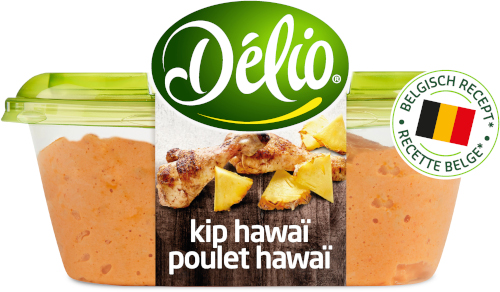 Recettes de salades à tartiner - Délio poulet hawaï Picasso