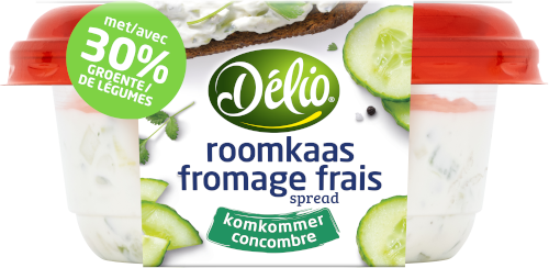 Délio komkommer roomkaas verpakking