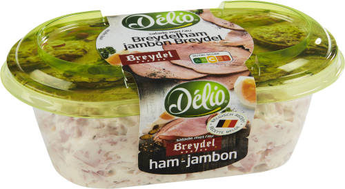 Recettes de salades à tartiner Délio - Sandwich à la salade au jambon de Breydel ...