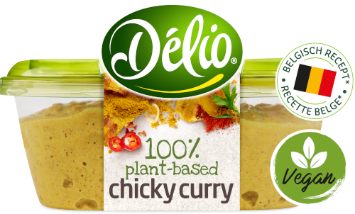 Délio - Recette chicky curry 100% végétal Recette chicky curry - 100% végétal