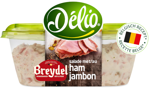 Délio - Broodje met Delio salade met breydelham à la niçoise