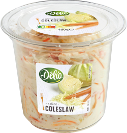 Délio - Hamburger garni avec la salade de choux de Delio