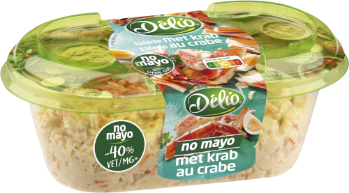 Verpakking krab no mayo salade Délio